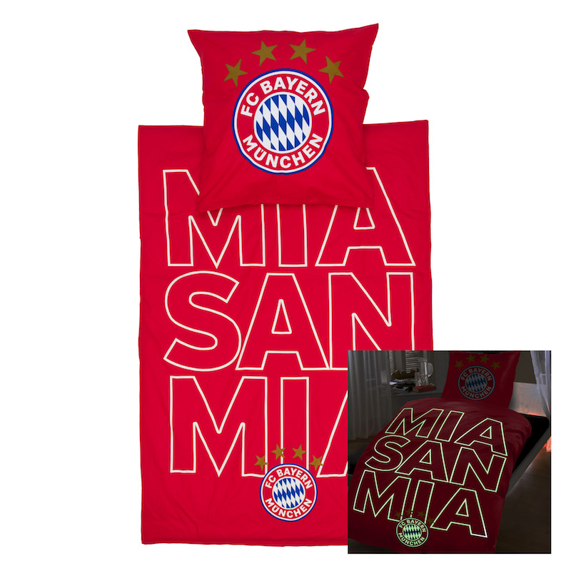 Bayern München Bettwäsche im Dunkeln leuchtend