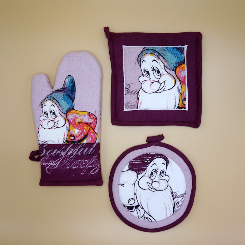 Ofenhandschuh und Topflappen Set Bashful