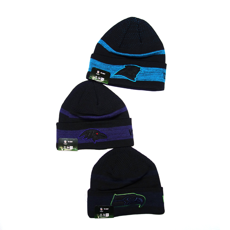 NFL Mütze Beanie Panthers, Ravens, Seahawks